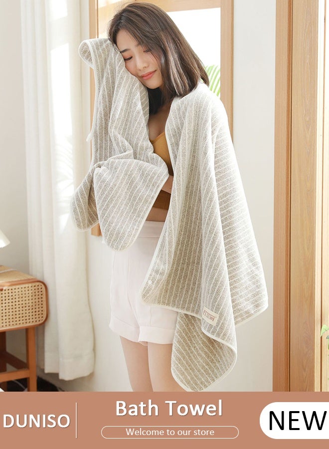 DUNISO Wearable Bath Towel,Women's Soft & Comfortable Body Wrap Button Design,Super Absorbent Water to Quick Drying Body Spring Summer Bath Towel for Women - Image 1