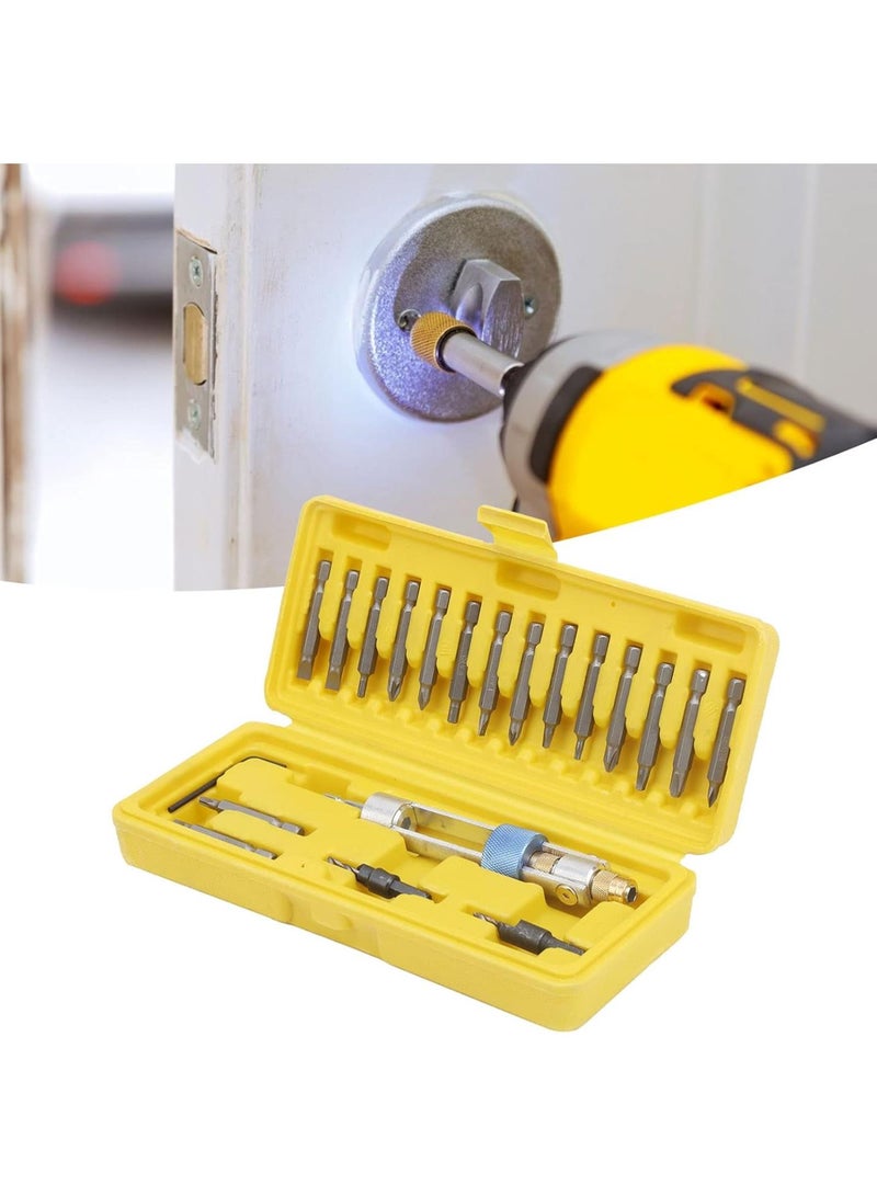 GGOOT Screwdriver Bit Set, High Speed Steel Bits Cross or Slot Countersunk Drill Hardware Tool for Household Maintenance and Repair  - Image 4