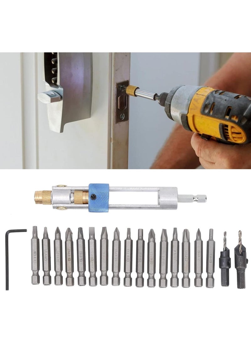 GGOOT Screwdriver Bit Set, High Speed Steel Bits Cross or Slot Countersunk Drill Hardware Tool for Household Maintenance and Repair  - Image 3