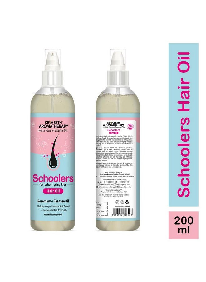 Keya Seth Aromatherapy Keya Seth Aromatherapy Schoolers Hair Oil For School Going Kids Girl & Boy With Rosemary & Tea Tree Oil Strengthens & Promotes Hair Growth 200Ml  - Image 2