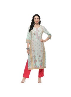 BIBA Women Printed Straight Kurta Mix and Match(ASSORTED20622_Mint_42)