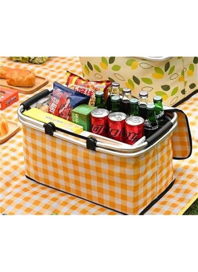 HOOKOR 2M*2M Large Size Picnic Mat and Basket,Beach and Desert Mat,Foldable Cooler Bag and Picnic Blanket, Waterproof and Sandproof Camping Mat  - Image 2