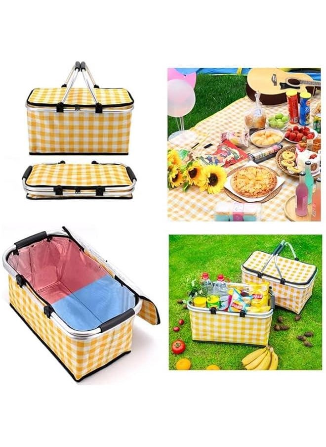 HOOKOR 2M*2M Large Size Picnic Mat and Basket,Beach and Desert Mat,Foldable Cooler Bag and Picnic Blanket, Waterproof and Sandproof Camping Mat  - Image 4