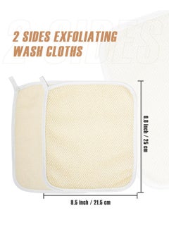 Exfoliating Washcloth For Body And Face 7 Pack Facial Exfoliate Two Sides Body Scrub For Bath Remove Dead Skin Wipe Wash Cloth Towel For Women And Man - pzsku/Z198383DDEA0E5033D926Z/45/_/1696661288/49510ff3-c2f1-4ace-9f9a-0e42dae21721