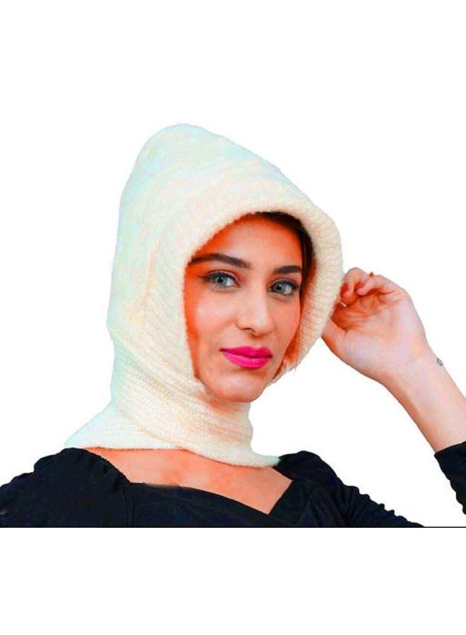 whyme? قبعة نوري الصوفية الداخلية مع شال ملحق للنساء في الشتاء - Image 2