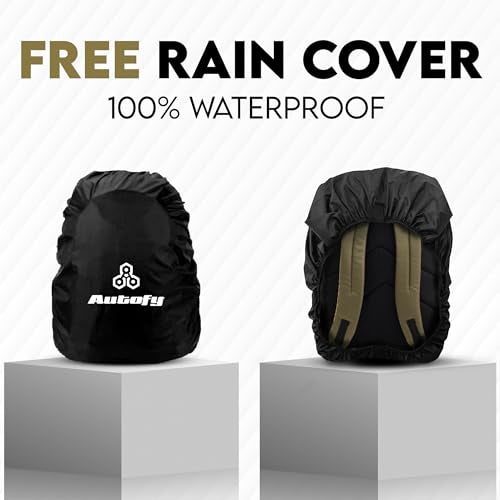Autofy MAXXX 39 Liters (Free Rain Cover) Laptop Bag Office Bag Laptop Backpack for Men Backpack for Women Bag for Men Bags for Women School Bags College Bag Travel Bag Casual Backpack (Green) - Image 2