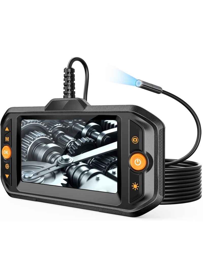 Endoscope Borescope Inspection Camera with Light, Dual Lens, and HD Screen for Automotive, Pipe, and HVAC - Image 4
