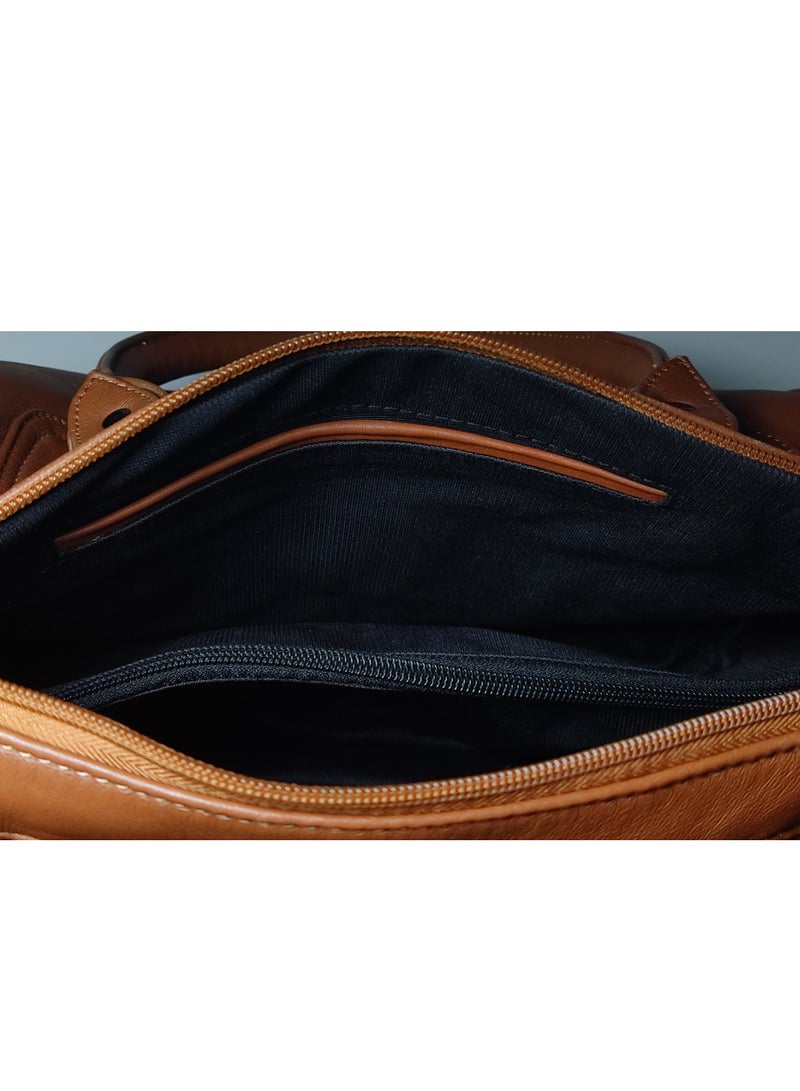 LEATHERIA Classic Genuine Leather Handbag for women - Large Size  - Image 3