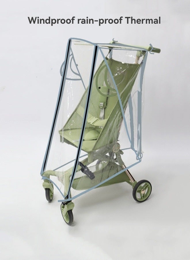 إم مياويان غطاء المطر لعربة الأطفال غطاء للرياح والمطر معطف للرياح والمطر إكسسوارات عربة الأطفال - Image 1