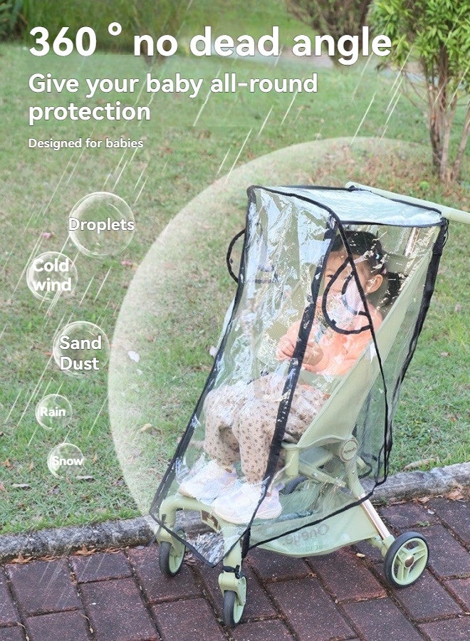 إم مياويان غطاء المطر لعربة الأطفال غطاء للرياح والمطر معطف للرياح والمطر إكسسوارات عربة الأطفال - Image 3