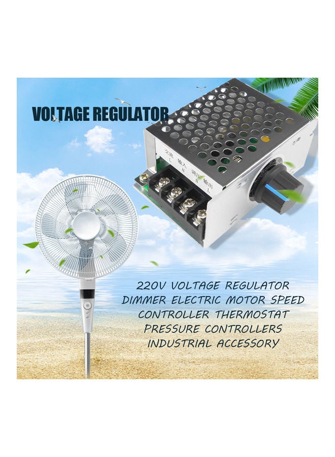NIBEMINENT 220V Voltage Regulator Electric Motor Speed Controller Black/White - Image 4