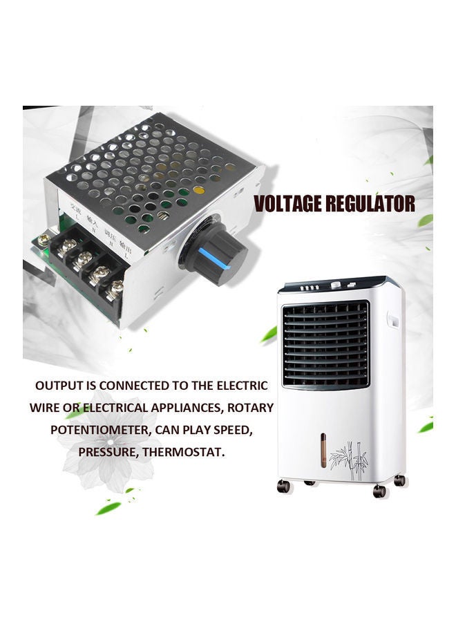 NIBEMINENT 220V Voltage Regulator Electric Motor Speed Controller Black/White - Image 2