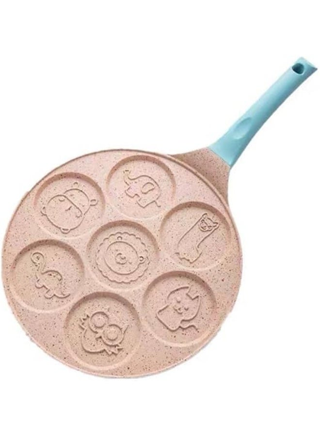 Non-stick Pancake Mold 7-hole Breakfast Pan Multi-function Egg Frying Pan Mold - Image 1