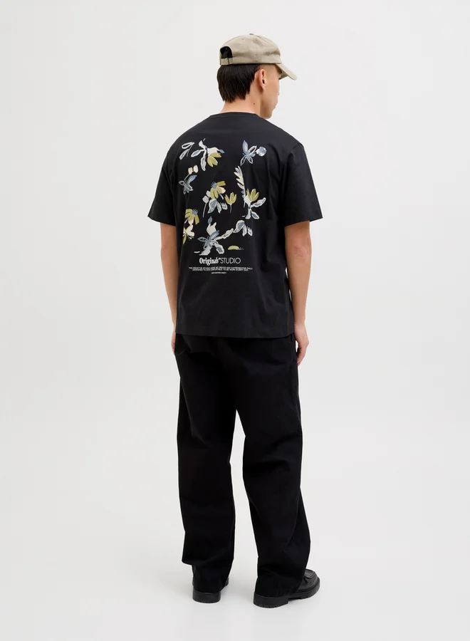 JACK & JONES Jorvarenna Painted Back Short Sleeve Crew Neck T-Shirt