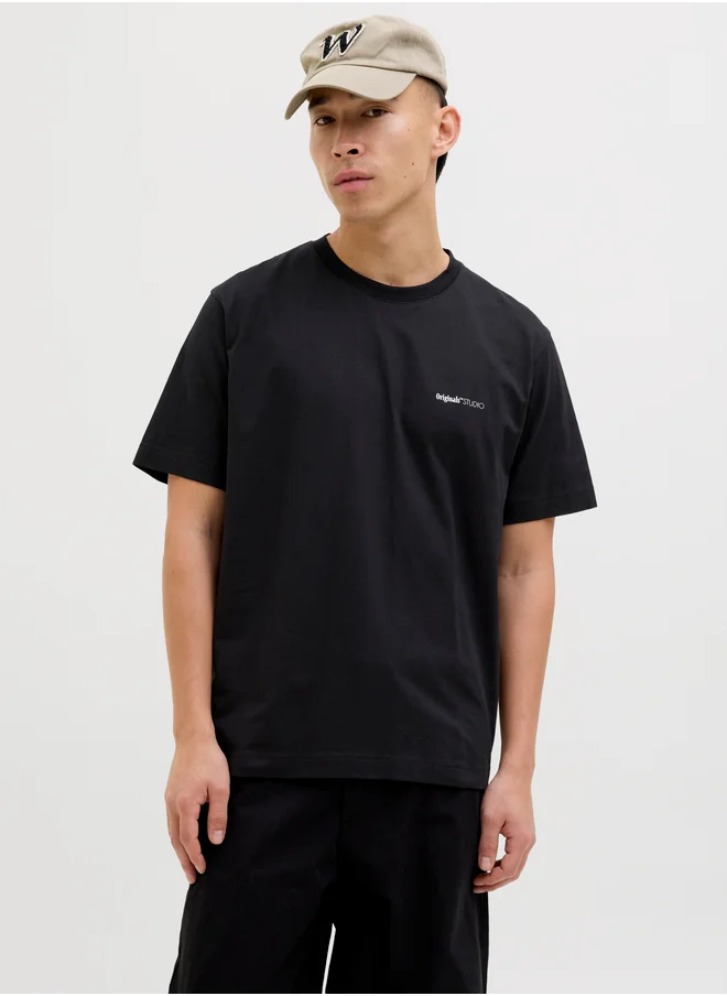 JACK & JONES Jorvarenna Painted Back Short Sleeve Crew Neck T-Shirt