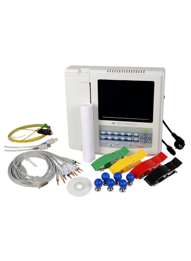 كونتيك جهاز تخطيط القلب ECG1200G رقمي 12 قناة مع شاشة تعمل باللمس وبرنامج مزامنة مع الكمبيوتر جهاز تخطيط القلب الطبي - Image 2