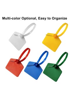 Oasisgalore 4 Inch Nylon Cable Ties, Write-On, Self-Locking, Waterproof, Blue, 100-Pack for Wire Marking and Shipping Tags  - Image 5