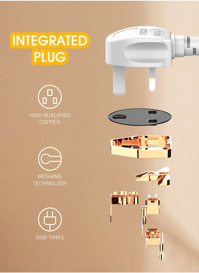 LDNIO - 3 Power Socket Extension with Type C PD Port and 3 QC3.0 fast charging Port power strip - Image 1