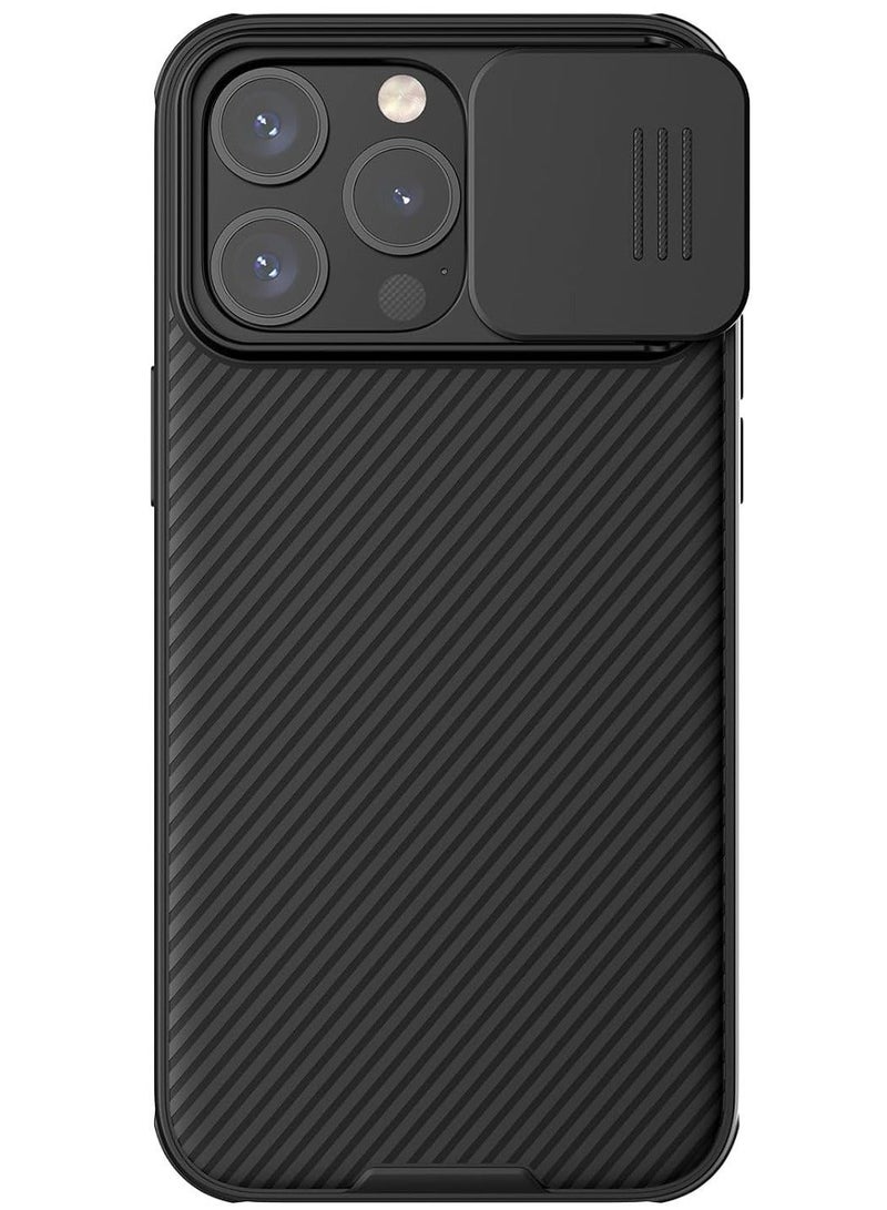 Nillkin iPhone 15 Pro Max Case, Slide Camera Case Design, 360° Full Body Coverage Shockproof Phone Cover, Anti-Fall Anti-Scratch Anti-fingerprint Protective Case for Apple iPhone 15 Pro Max (Black) - Image 1