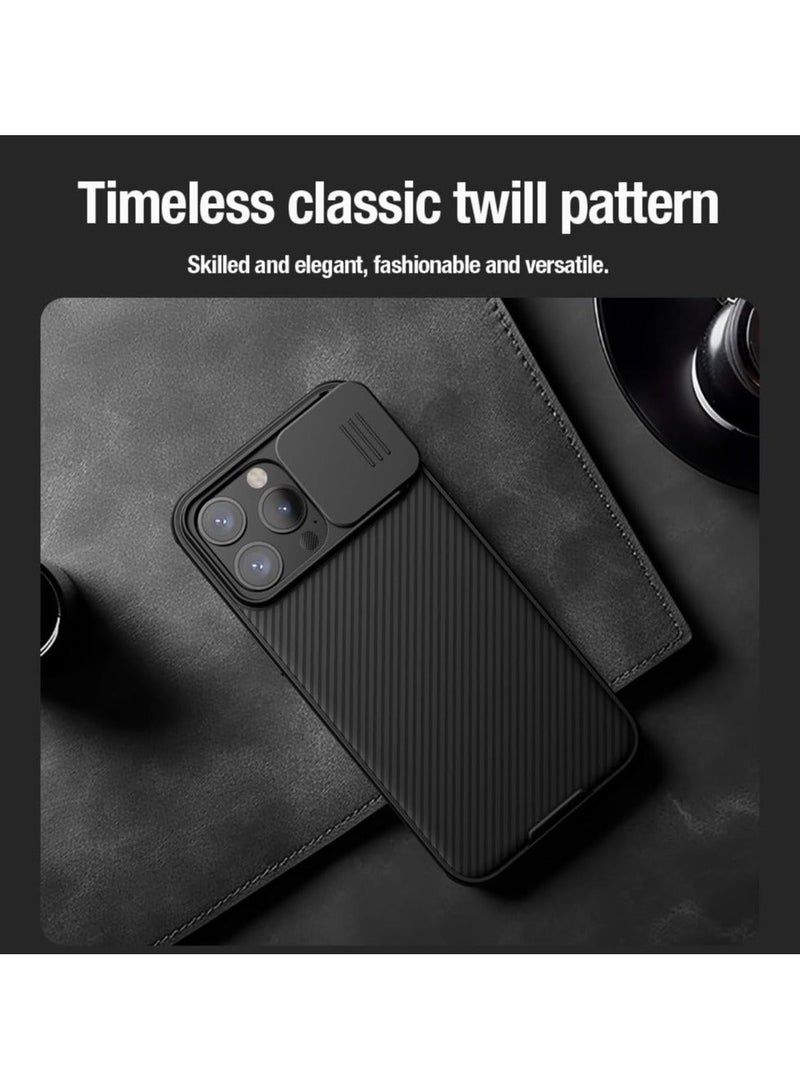 Nillkin iPhone 15 Pro Max Case, Slide Camera Case Design, 360° Full Body Coverage Shockproof Phone Cover, Anti-Fall Anti-Scratch Anti-fingerprint Protective Case for Apple iPhone 15 Pro Max (Black) - Image 4