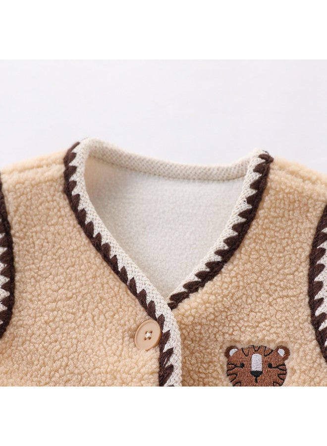 Children's Wear Baby Autumn Winter Thickened Vest Boys Girls Toddlers Stylish Little Jacket - Image 5