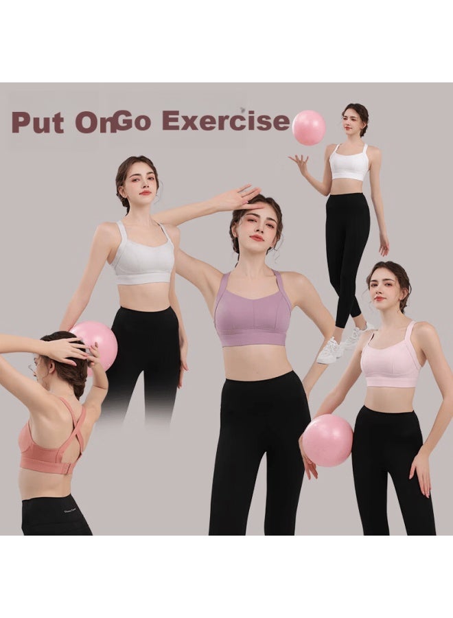 LANG SHA Langsha Women's High-impact Sports Bra, Shockproof, Push-up, Anti-sagging, Side Breast Control, Beautiful Back Yoga Tank Top - Image 4