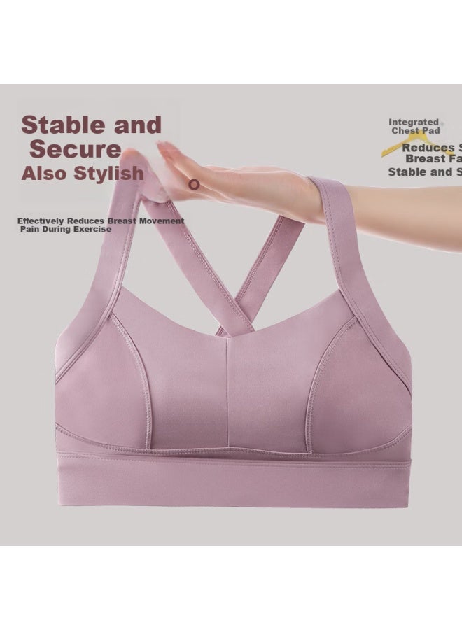 LANG SHA Langsha Women's High-impact Sports Bra, Shockproof, Push-up, Anti-sagging, Side Breast Control, Beautiful Back Yoga Tank Top - Image 5