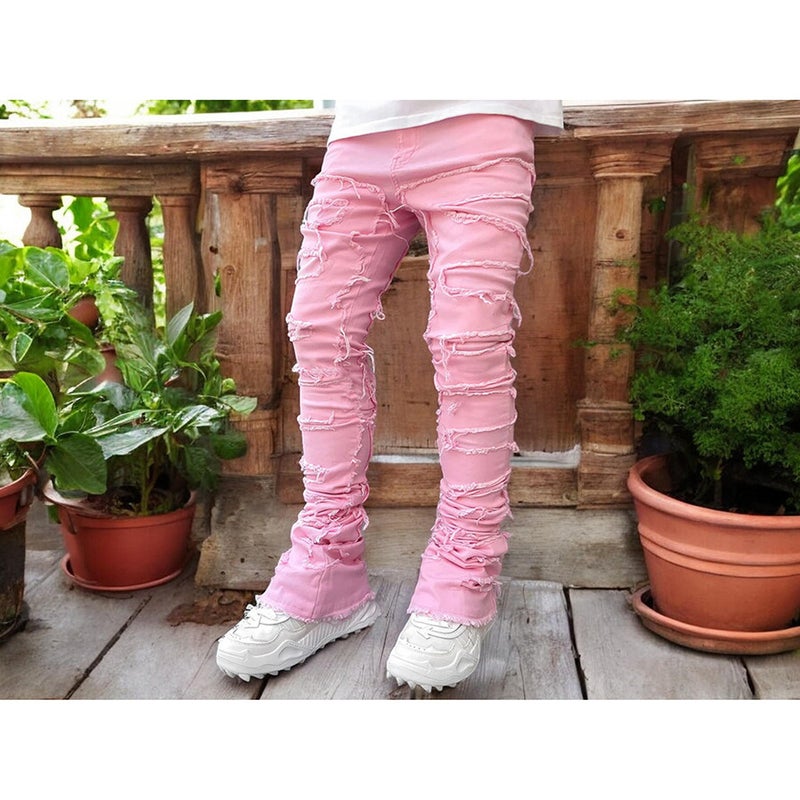 Unisex Classic Denim Jeans Loose Fit Daily Outdoor Wear - Image 3