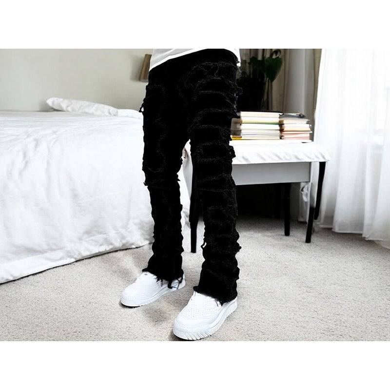 Unisex Classic Denim Jeans Loose Fit Daily Outdoor Wear - Image 5