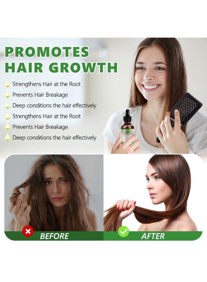 ALIVER Rosemary Essential Oil with Scalp Massager for Hair Growth - Nourishes and Stimulates Hair, 100% Organic - Image 5