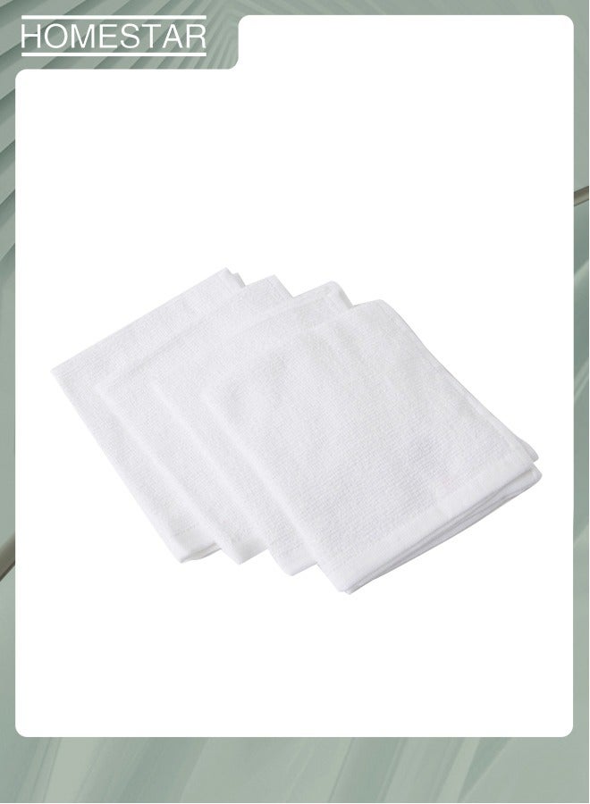 HOMESTAR 4PCS Cotton Washcloths Set, Face Towel Quick Drying Towel, Multipurpose Use as Bath Fitness, Bathroom, Shower, Sports, Yoga Towel - Image 1