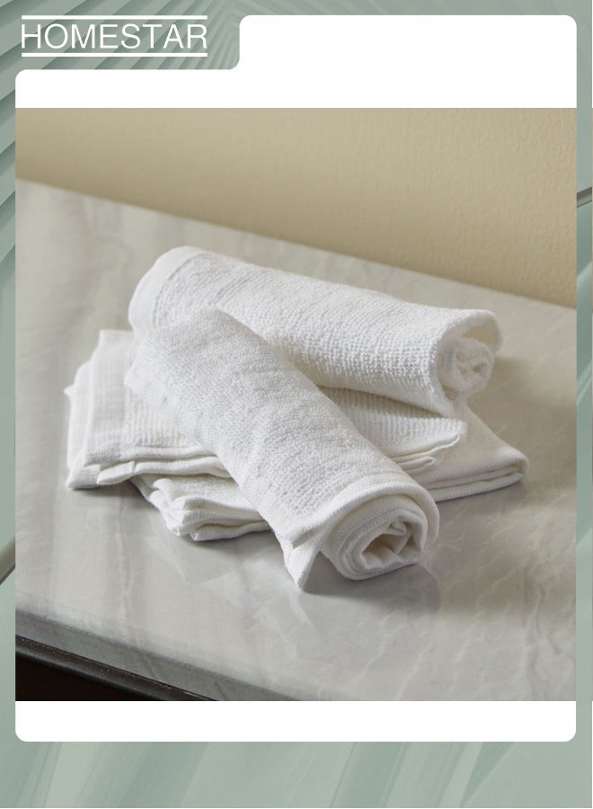 HOMESTAR 4PCS Cotton Washcloths Set, Face Towel Quick Drying Towel, Multipurpose Use as Bath Fitness, Bathroom, Shower, Sports, Yoga Towel - Image 2