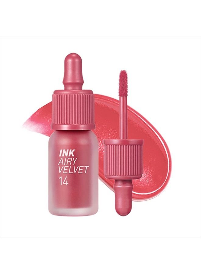 Peripera تنت شفاه إنك إيرى فيلفت، شفاه سائلة (0.14 أونصة سائلة، 014 وردي فاتح) - Image 1