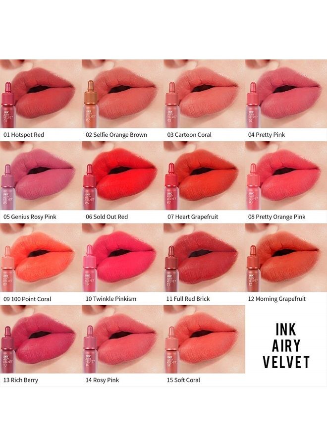 Peripera تنت شفاه إنك إيرى فيلفت، شفاه سائلة (0.14 أونصة سائلة، 014 وردي فاتح) - Image 5