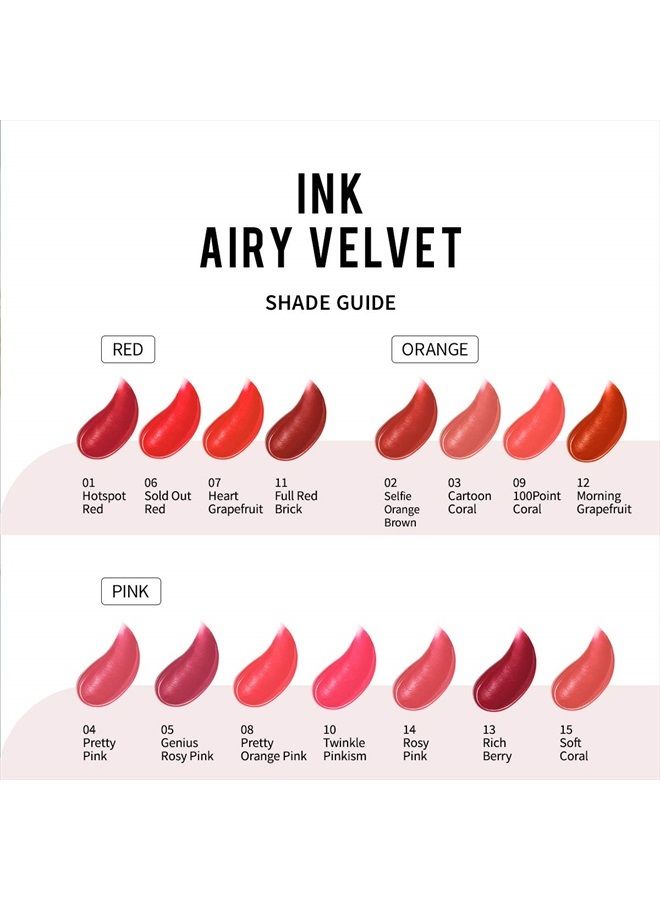 Peripera تنت شفاه إنك إيرى فيلفت، شفاه سائلة (0.14 أونصة سائلة، 014 وردي فاتح) - Image 3