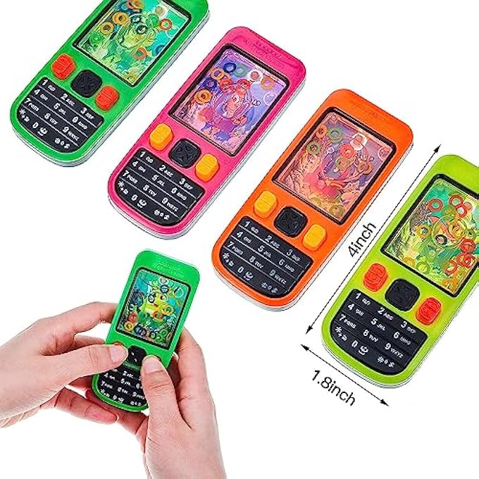 24 PCS WATER RING GAME COLORFUL HANDHELD PHONE GAME WATER RING TOSS HANDHELD GAME FUN,PARTY FAVORS GOODIE BAG STUFFERS, BULK TOYS FOR CLASSROOM PRIZES BIRTHDAYS GIFT BOYS AND GIRLS - Image 4