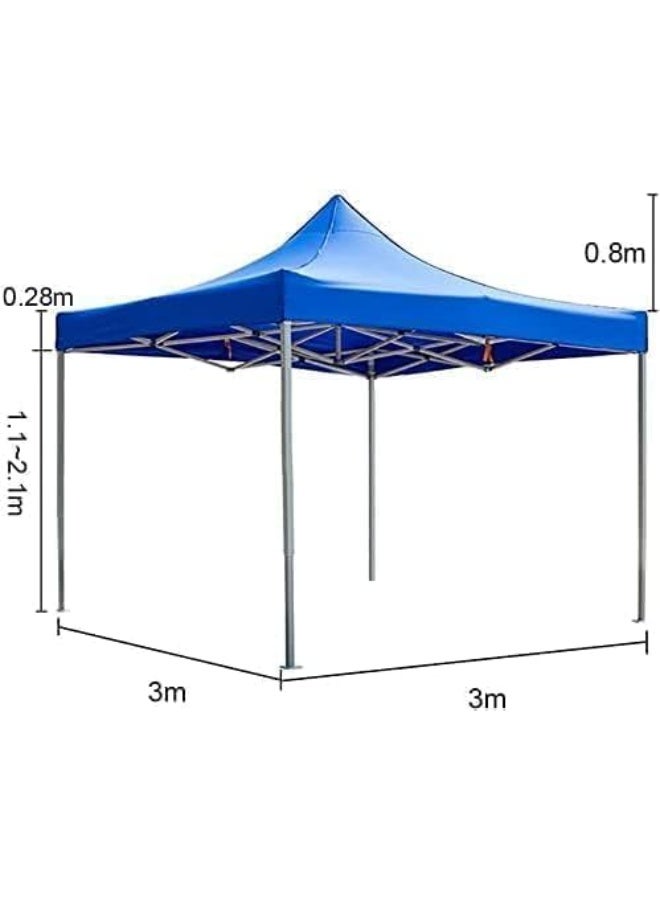 Cool Baby COOLBABY 3x3 M Portable event Canopy Tent-Pop Up Instant Shelter Sun Protection Shade for Outdoor Camping Picnics Beach Garden Sports Party-Camping Tent (Blue) - Image 2