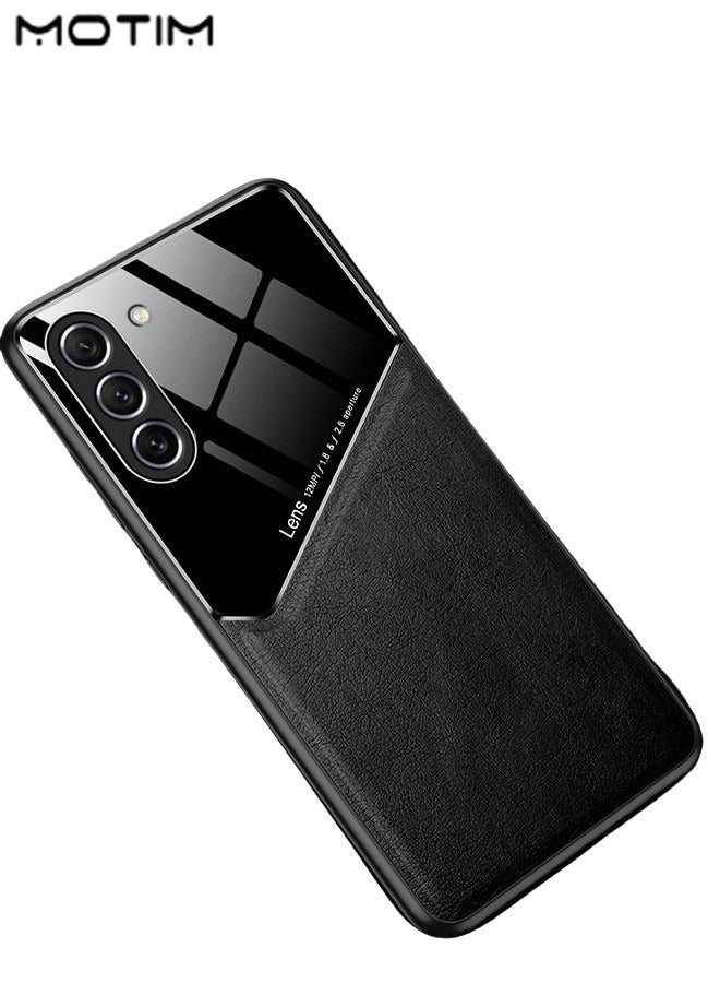 Motim Samsung Galaxy S23 Plus Leather Case, Drop Protection Samsung S23 Plus Phone Thin Slim Case, Airbag TPU Bumper Shockproof Full Coverage Anti-Scratch Anti Slip Cover - Image 2