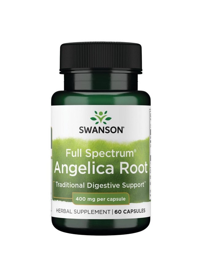Swanson Full Spectrum Angelica Root 400 Milligrams 60 Capsules - Image 1