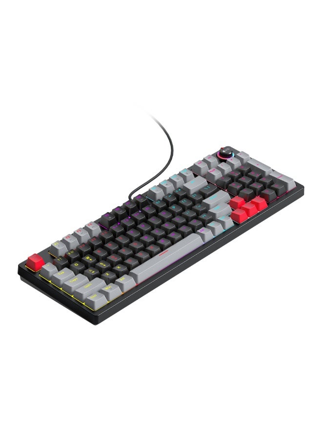 EBMINI New Wired Illuminated Esports Specific Mechanical Keyboard With Knob