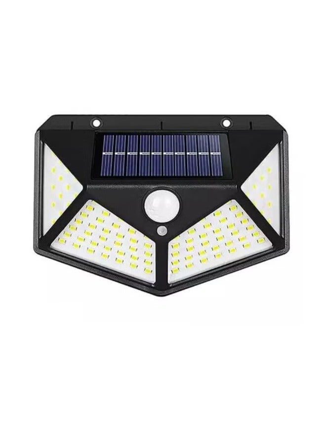 Generic Pack Of 6 Pcs 100 Led Solar Outdoor Light Solar Motion Sensor Security Lights With 3 Lighting Modes Wireless Solar Wall Lights Waterproof Solar Powered Lights For Garden Home And Garage Use Black  - Image 2