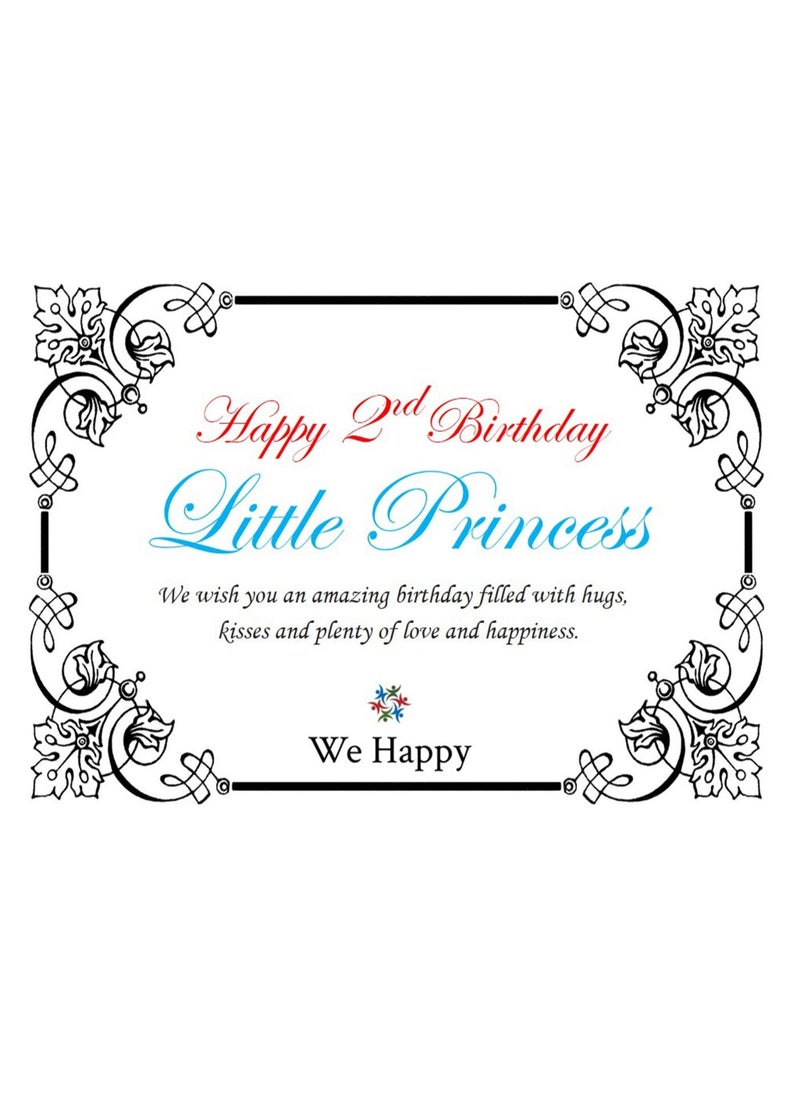 We Happy 2nd Birthday Party Fancy Dress Two Year Photography Costume Prop 4 Pcs Set  - Image 5