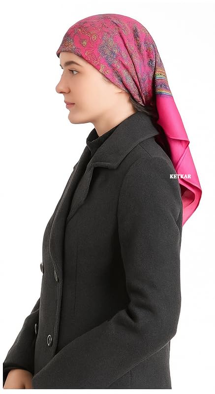 KETKAR Women’s Wool Winter Scarf | Soft & Warm Woolen Muffler | Stylish Cold Weather Wrap for Women | Pack of 1_Pink - Image 2