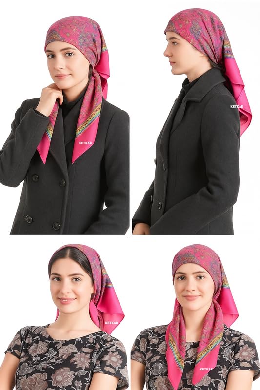 KETKAR Women’s Wool Winter Scarf | Soft & Warm Woolen Muffler | Stylish Cold Weather Wrap for Women | Pack of 1_Pink - Image 5
