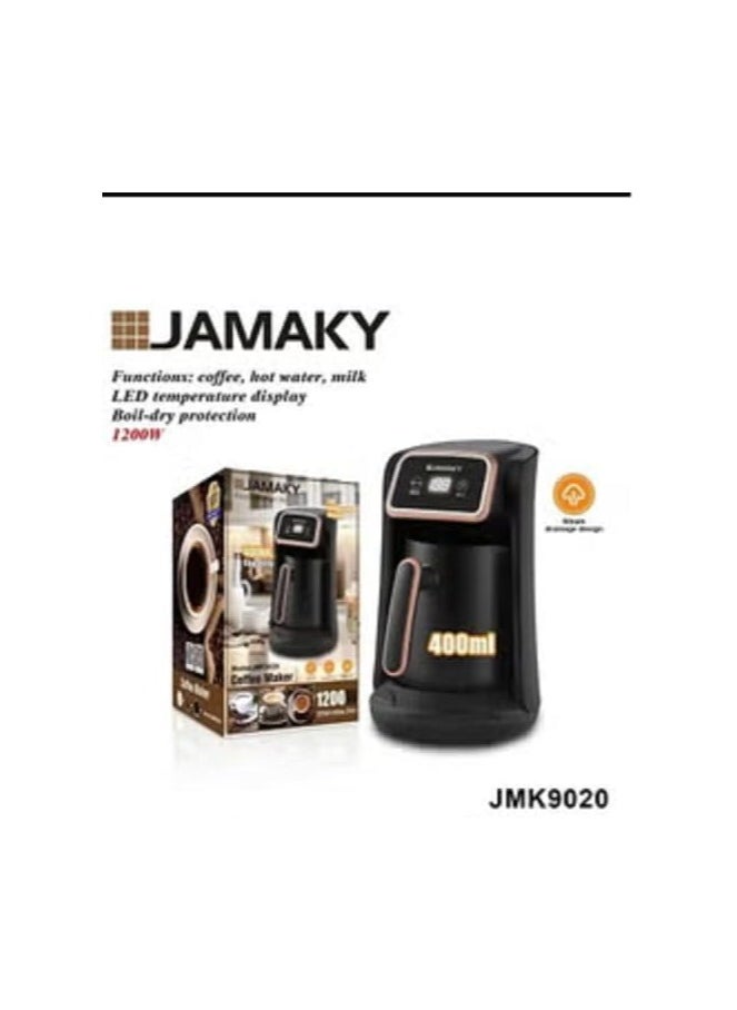 JAMAKY Italy Jamaki Digital Turkish Coffee Maker, 1200 Watt, 400ml Capacity, Advanced Digital Sensor - JMK9020  - Image 3