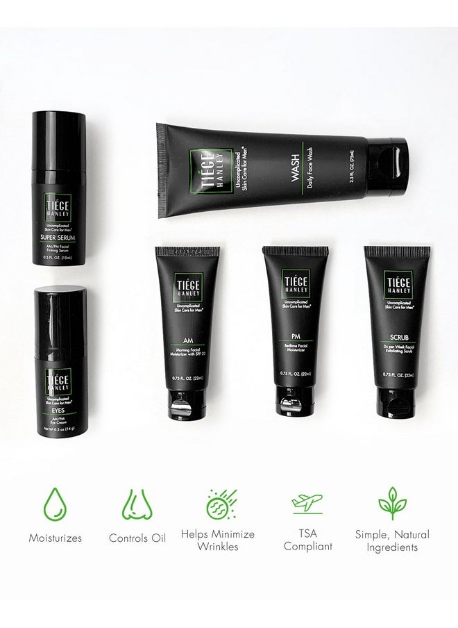 Tiege Hanley Mens Skin Care Set, Anti-Aging Skin Care Routine for Men (System Level 3) - Men's Skincare Set for Fines Lines Includes Face Wash, Scrub, Moisturizer, Eye Cream, & Face Serum - pzsku/Z1984FB034018AFDF5627Z/45/_/1741329893/b7f40329-2512-4790-bcf8-b9e60fcbd5f3