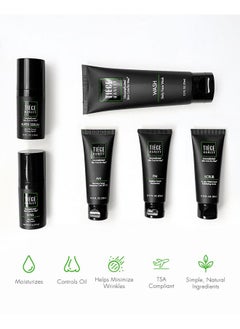 tiege hanley Tiege Hanley Mens Skin Care Set, Anti-Aging Skin Care Routine for Men (System Level 3) - Men's Skincare Set for Fines Lines Includes Face Wash, Scrub, Moisturizer, Eye Cream, & Face Serum  - Image 4