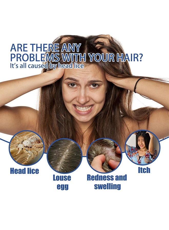 SOUTH MOON Scabies Lice Spray - Spray Family Size Lice Treatment for Kids & Adults, Easy Use Lice Spray Kills Head Lice, Eggs, Super Lice on Contact, Includes Metal Lice Comb, Multiple Treatments, 30ml - Image 2