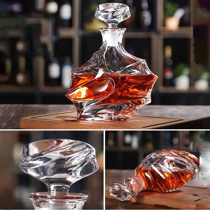 Ravizaa Whiskey Decanter for Scotch Liquor Bourbon or Wine and Whiskey 1000 ml Glass - Image 4