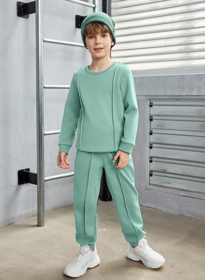 آرشنر طقم ملابس رياضية للأولاد من أرشينر، يتكون من سويت شيرت بأكمام طويلة ورقبة دائرية، مقاس 6 - Image 2